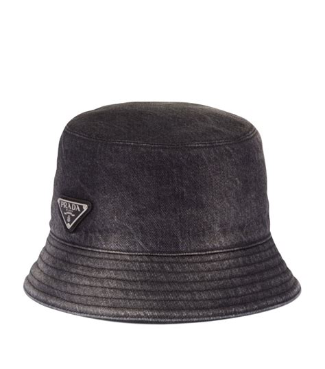 prada bucket hat mens|Prada denim hat.